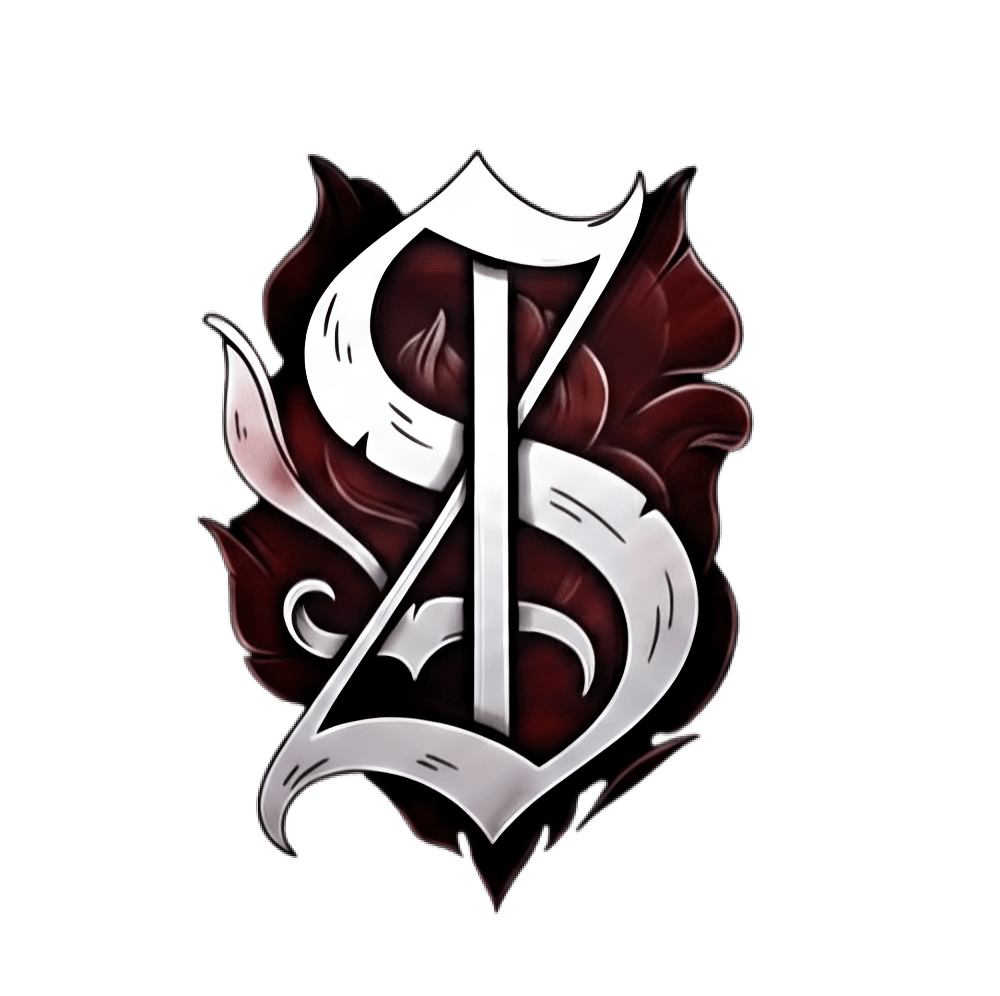 Sensement Official Logo - Gothic S with Rose